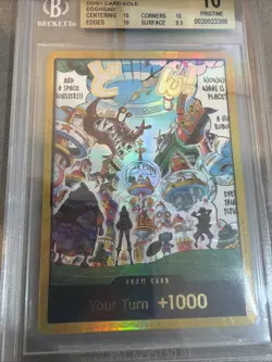 2026 One Piece DON!! Card Gold Egghead BGS 10 PRISTINE Psa ENGLISH - Image 2