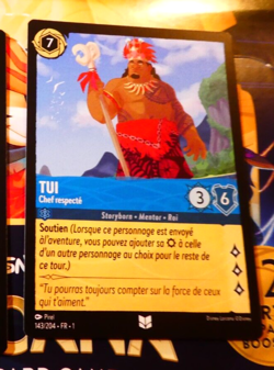LORCANA TRADING CARD GAME DISNEY CHAPITRE 1 CARTE TUI 143/204 FR NM - Image 1