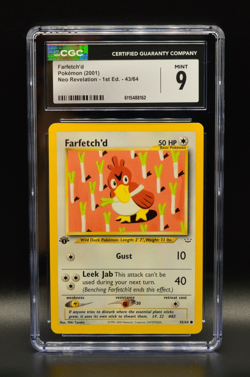 Farfetch'd 1st Edition Neo Revelation 2001 CGC 9 PSA Pokemon Card WOTC 43/64 - Image 1