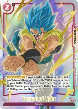Gogeta FB09-023 UC Extra Card Torrent of Light Bandai - Dragon Ball Super CG - Image 1
