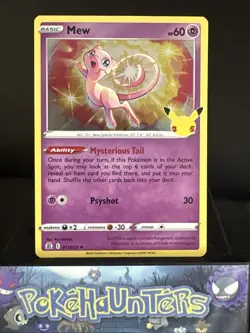 Pokemon Card Mew 011/025 Celebrations Holo Rare Near Mint - Image 1
