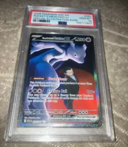 2026 POKEMON ASC EN-ASCENDED HEROES #281 TEAM ROCKET'S MEWTWO EX PSA 10 - Image 1