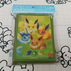 Eevee Evolution Deck Shield 64 Count Pokemon Card Sleeves Official Product - Image 1