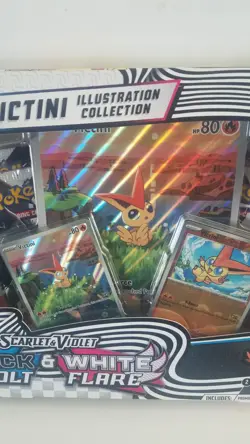 Pokemon TCG Factory Sealed Victini Illustration Collection Scarlet&Violet Black - Image 2