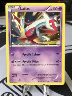 Pokemon TCG Latias 30/30 XY Trainer Kit: Latias & Latios Holo - Image 1