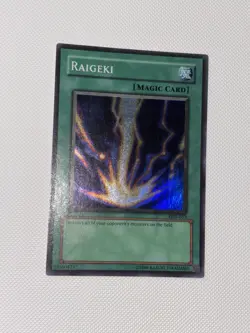 Yu-Gi-Oh Raigeki Super Rare LOB-053 NA Englisch 2002 - Image 3