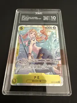 Nami EB03-053 Extra Booster: One Piece Heroines Edition Foil TAG Gem Mint 10 - Image 1