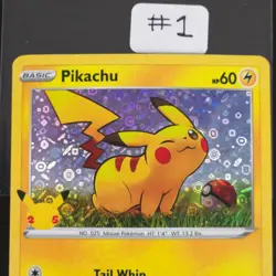 Pikachu SWSH039 Black Star Promo Holo 25th Anniversary Promo Pokemon Card NM/M - Image 4