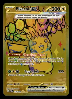 Pikachu ex 179/131 Hyper Rare Prismatic Evolutions Pokemon Card - Image 2