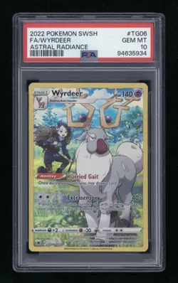 POKEMON Astral Radiance WYRDEER TG06/TG30 Full-Art Rare Trainer Gallery PSA 10 - Image 1