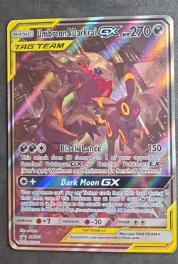 Umbreon & Darkrai GX TAG TEAM SM241 Holo Promo 270 HP SM Pokemon TCG English - Image 1