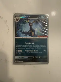 Pokemon TCG Umbreon 130 GameStop Stamped Exclusive SV Black Star Promo SEALED NM - Image 1