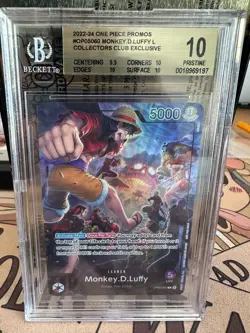 Monkey.D.Luffy (PSA Magazine) OP05-060 One Piece Promotion Cards Foil BGS 10 - Image 1