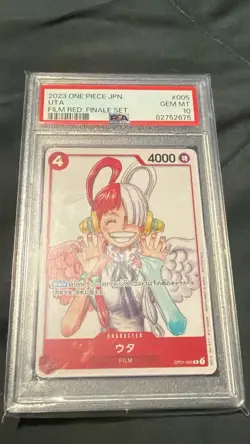 2023 One piece Japanese Film Red Finale Set Uta Psa 10 Gem Mint Op01-005 - Image 1