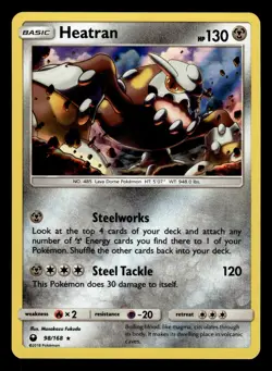 Heatran 98/168 Holo Rare S&M Celestial Storm Pokemon Card - Image 1