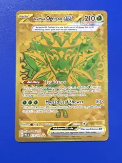 Teal Mask Ogerpon ex 177/131 Hyper Rare Prismatic Evolutions Pokemon TCG Cards - Image 1