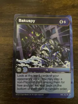 BAKUGAN Armored Alliance "BAKUSPY" Baku-Action Card 46_AR_FF Chrome Foil - Image 1