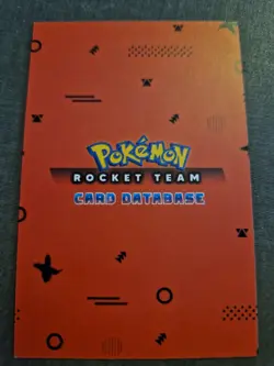 Pokemon Peru Exclusive Team Rocket Database Gold Holo Card Giovanni and Persian - Image 2