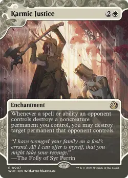 Karmic Justice Wilds of Eldraine NM MTG - Image 1