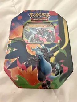 Pokemon TCG Mega Charizard X EX Tin Sealed - Image 1