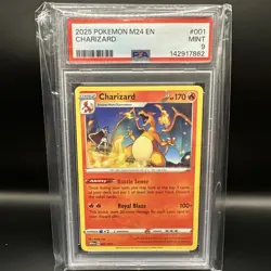 2025 Pokemon M24 EN #001 Charizard PSA 9 MINT - Image 1
