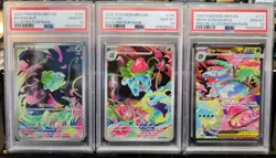 Sequential PSA 10 Mega Evo Bulbasaur IR Ivysaur IR Mega Venusaur SIR Pokemon ENG - Image 1