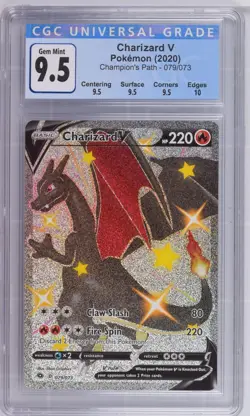 2020 POKEMON CHAMPION'S PATH #79 CHARIZARD V CGC 9.5 - Image 1