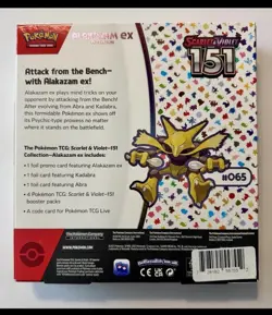 Pokemon Scarlet & Violet 151 Alakazam ex Collection Box Sealed Brand New - Image 3
