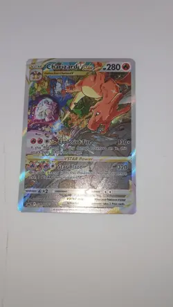 Pokemon TCG Charizard VSTAR SWSH262 Alt Art Black Star Promo Minty 👀 🔥 Mewtwo! - Image 1