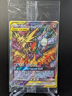 Moltres & Zapdos & Articuno GX SM210 Pokemon Sm Holo SEALED - Image 1