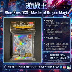 Yugioh Sleeves Dragon Master Magia YCSJ TOKYO 2024 100pcs - Image 1