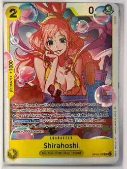 OP12-102 Shirahoshi English SR One Piece TCG Card Game - Image 1