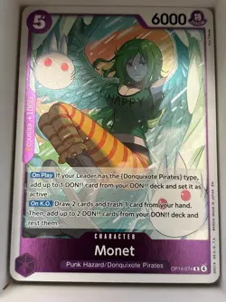 OP14-074 Monet English R One Piece TCG Card Game - Image 1