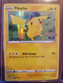 Pokemon Pikachu 028/078 Holo Pokemon GO Set NM Sammlerkarte - Image 1