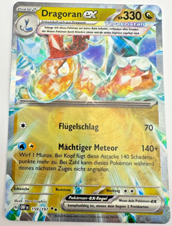 Pokemon Karte TCG Dragoran EX 159/197 Obsidian Flammen Holo Rare Deutsch NM - Image 1