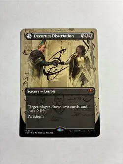 Decorum Dissertation Borderless Secrets of Strixhaven MTG Plus Bonus Rare!!! - Image 1