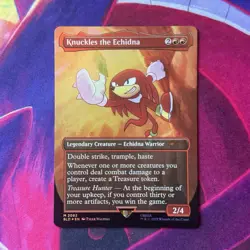 Knuckles The Echidna M 2082 Secret Lair Drop Series FOIL MTG Sonic The Hedgehog - Image 1
