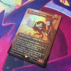 Knuckles The Echidna M 2082 Secret Lair Drop Series FOIL MTG Sonic The Hedgehog - Image 2
