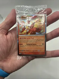 Sealed STAFF Mega Evolution Chaos Rising Promo Prerelease Pack 4 Pokemon Delphox - Image 5