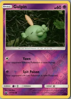Gulpin Common SM - Celestial Storm 57/168 NM Reverse Holofoil - Pokemon - Image 1