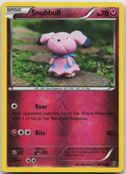 Snubbull 98/162 Common BREAKthrough Pokemon Reverse Holo LP/MP - Image 1