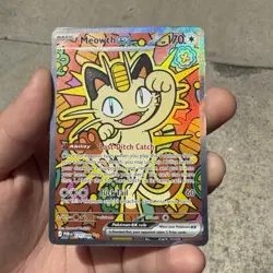 Meowth ex 121/088 Perfect Order Ultra Rare Full Art Holo Pokemon TCG - Image 1