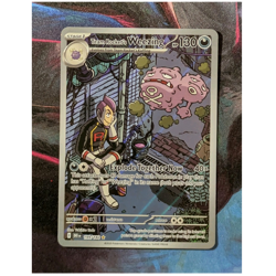 Pokemon TCG Team Rocket's Weezing 199/182 Destined Rivals Illustration Rare Hol… - Image 1
