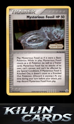 Reverse Holofoil Mysterious Fossil 79/92 Pokemon Common Legend Maker Card LP - Image 1