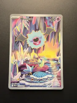 Pokemon TCG Woobat Illustration Rare Holo Sv: White Flare 119/086 ENG 2025 - Image 1