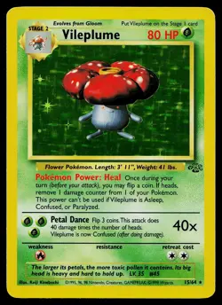 Pokemon Card - Vileplume Jungle 15/64 Holo Rare - Image 1