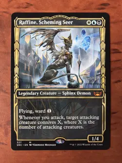 Raffine Scheming Seer Showcase MTG Magic Gathering Card NM Mint New Capenna SNC - Image 1