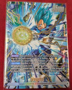 DBS Fusion World FB09-045 BLUE Vegeta Alt Art SR* Rare Dragon Ball 7 CARD LOT! - Image 1