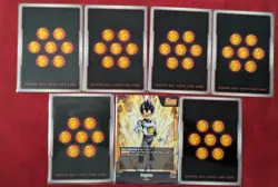 DBS Fusion World FB09-045 BLUE Vegeta Alt Art SR* Rare Dragon Ball 7 CARD LOT! - Image 4