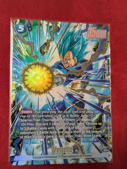 DBS Fusion World FB09-045 BLUE Vegeta Alt Art SR* Rare Dragon Ball 7 CARD LOT! - Image 5